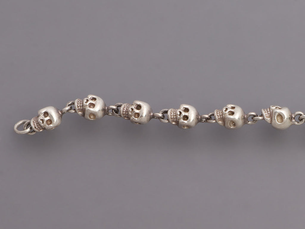Garrard Sterling Silver Skulls Bracelet