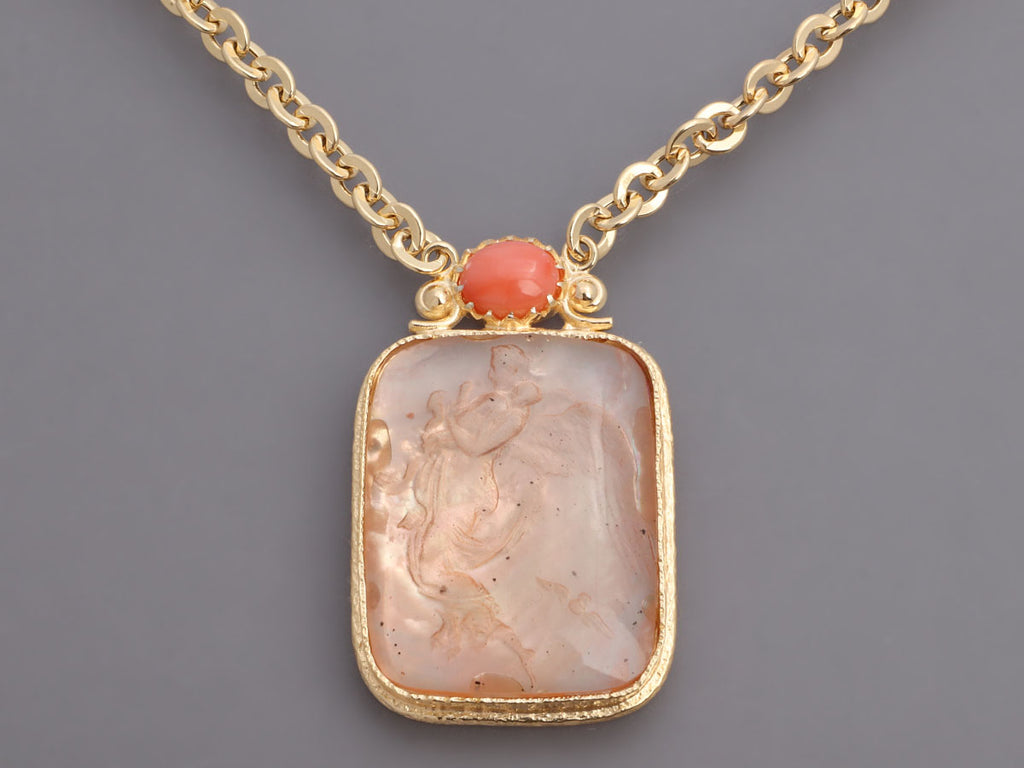Tagliamonte 18K Gold-Plated Coral and Venetian Glass Pendant Necklace