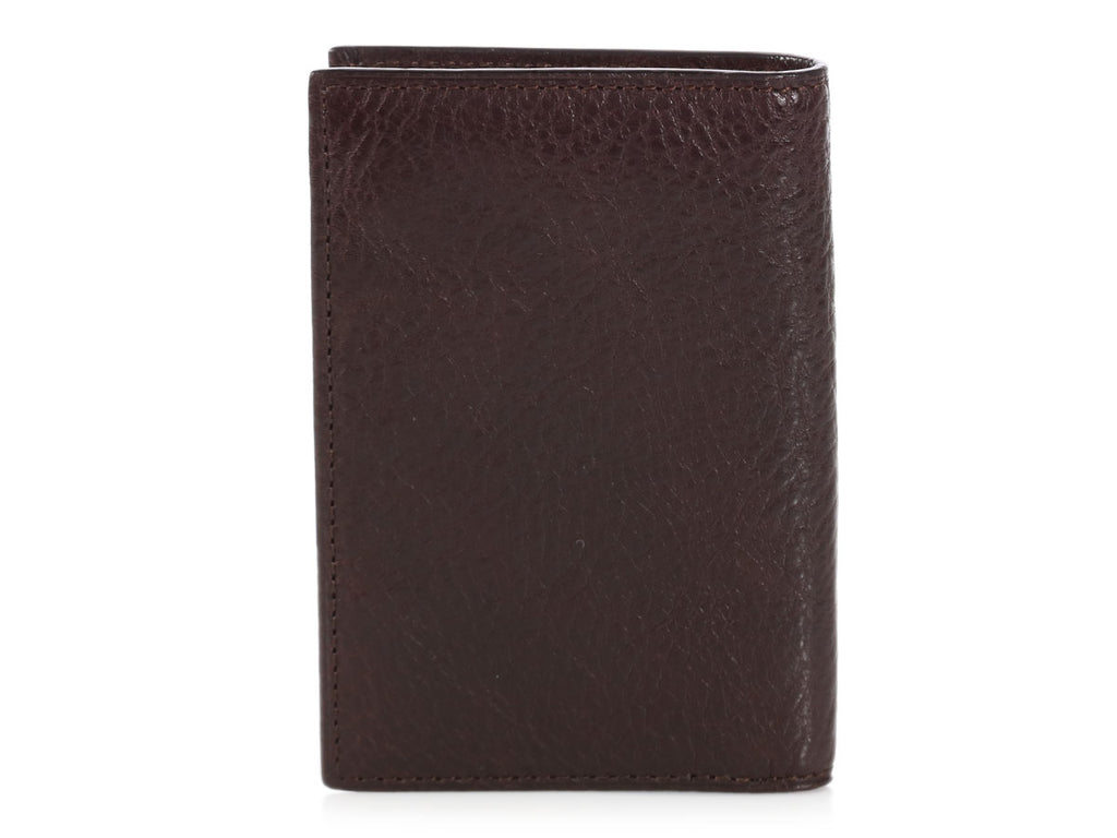 Mulberry Brown Leather Pocket Organizer