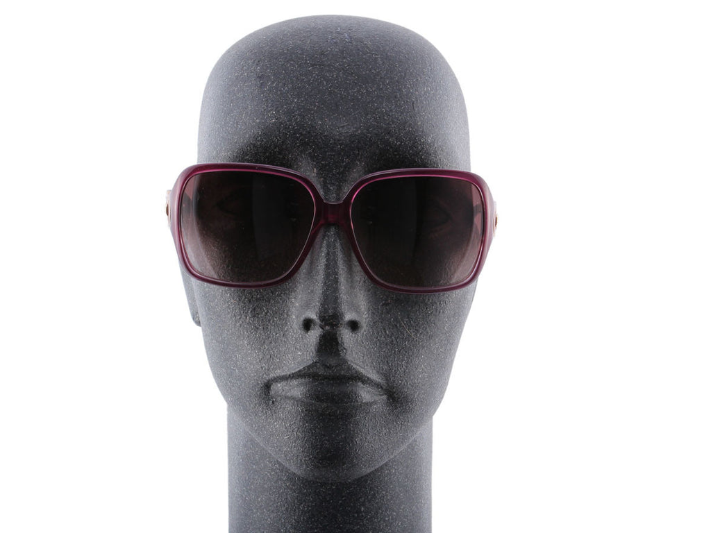 Ferragamo 2014 Plum Horsebit Sunglasses