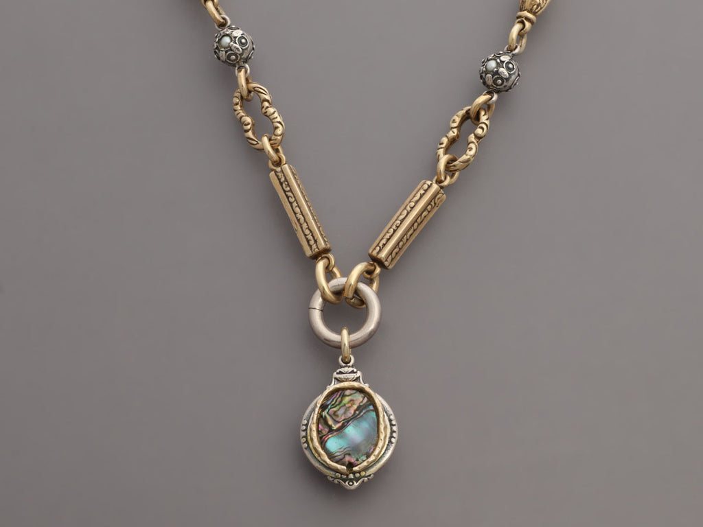 Alana Leigh Abalone Necklace and Earrings Set