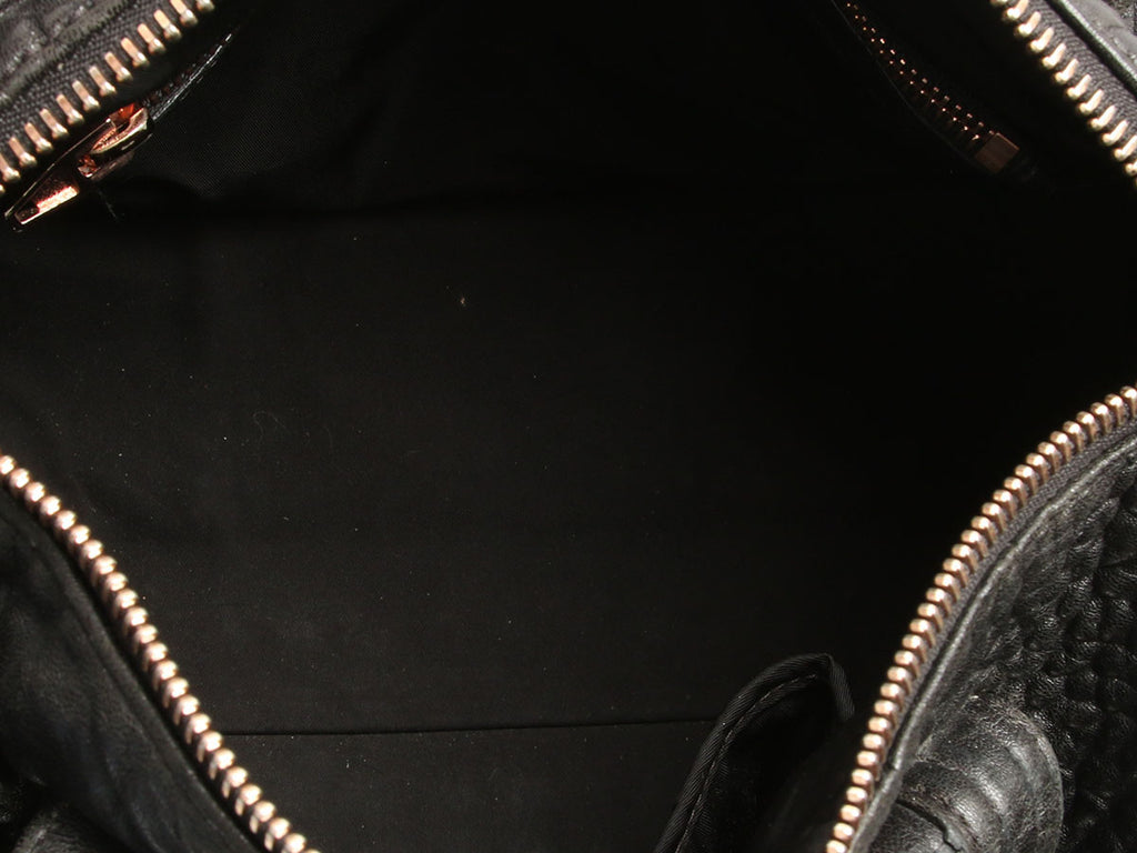 Alexander Wang Mini Black Pebbled Lambskin Rockie