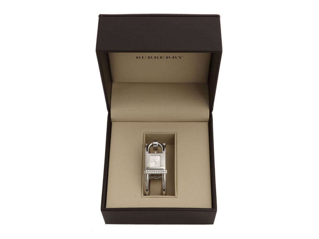 Burberry Stainless Steel Diamond Padlock Watch