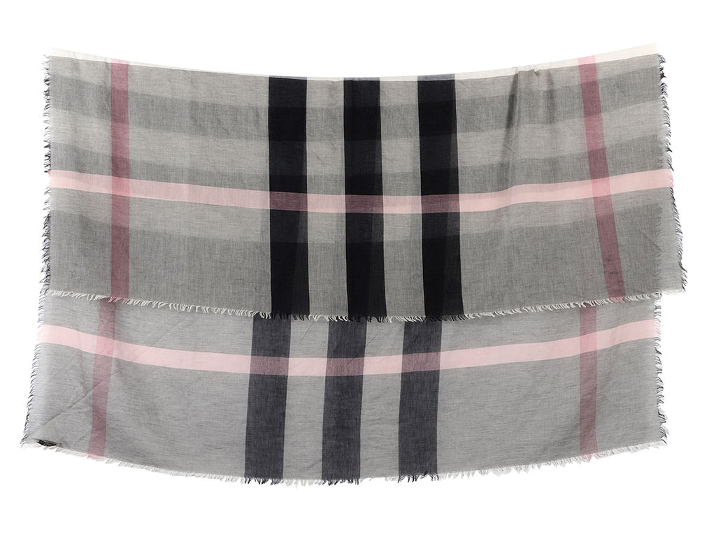 Burberry Dark Trench Relax Mega Check Square Scarf