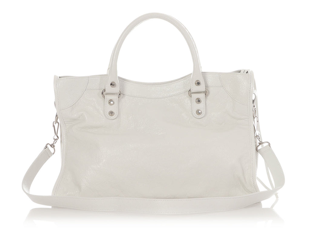 Balenciaga Medium White Le City Bag