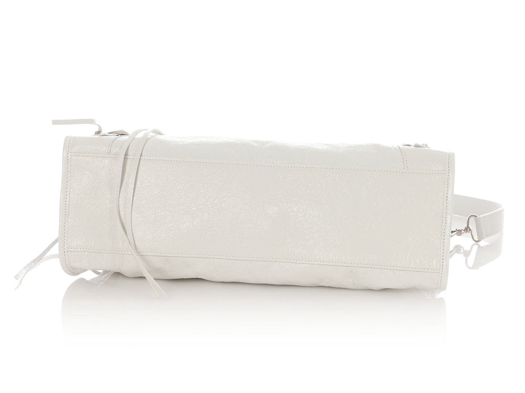 Balenciaga Medium White Le City Bag