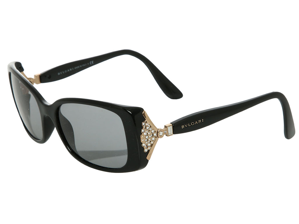 Bulgari Black Crystal Sunglasses