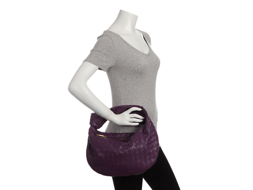 Bottega Veneta Purple Teen Jodi Hobo