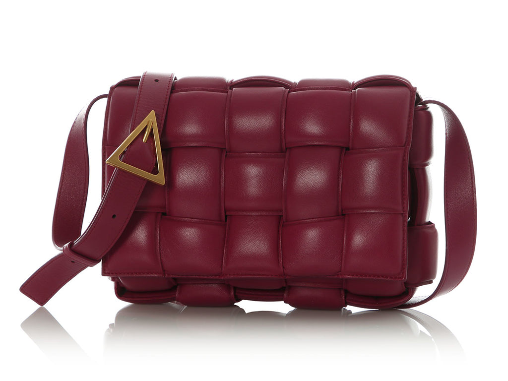 Bottega Veneta Maxi Raspberry Padded Cassette Bag