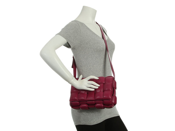 Bottega Veneta Maxi Raspberry Padded Cassette Bag