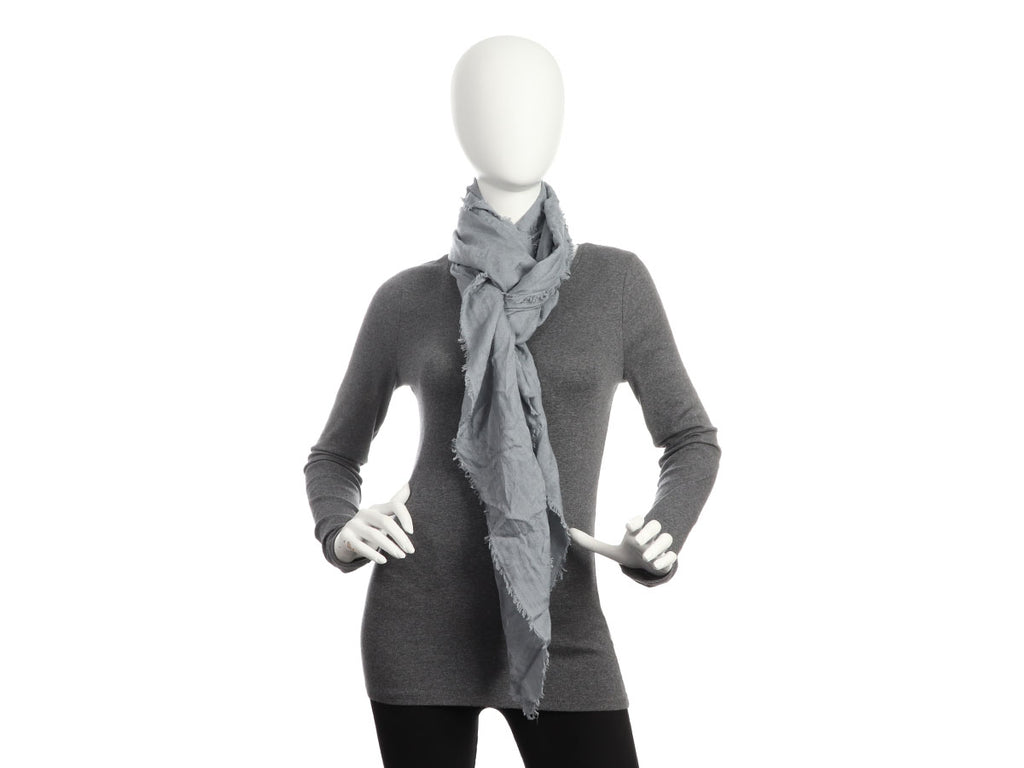 Dior Gray Cannage Cashmere Shawl