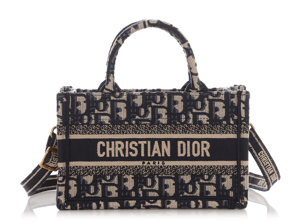 Dior Mini Blue Oblique Book Tote