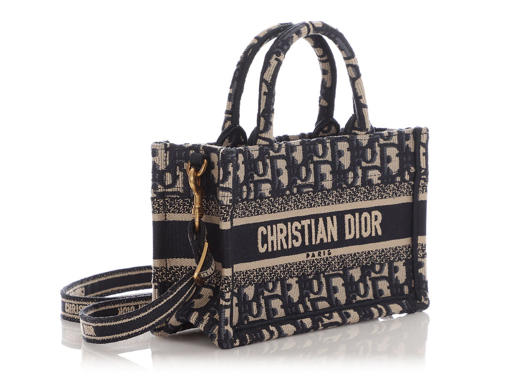 Dior Mini Blue Oblique Book Tote