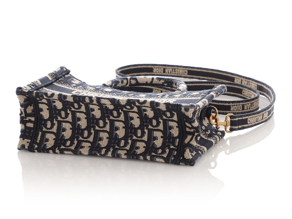 Dior Mini Blue Oblique Book Tote