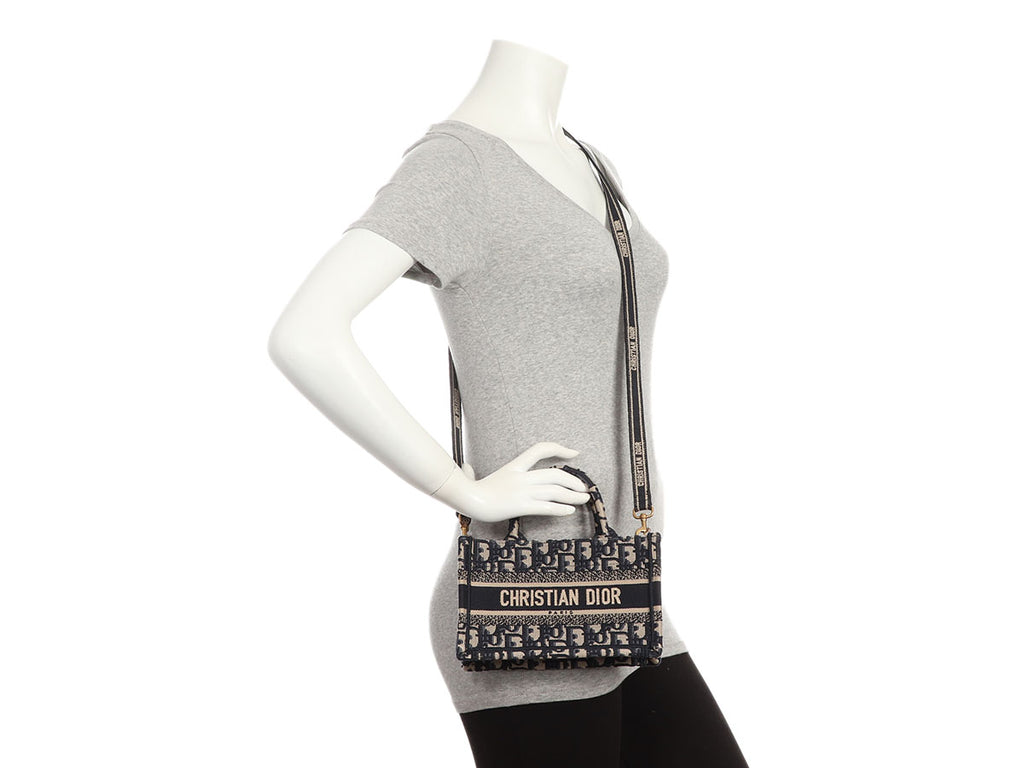 Dior Mini Blue Oblique Book Tote