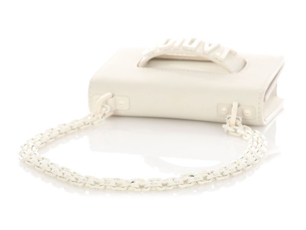 Dior Mini White J’Adior Flap Bag