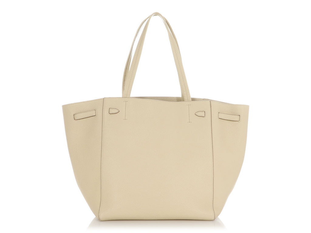 Céline Small Chalk Soft-Grained Calfskin Cabas Phantom