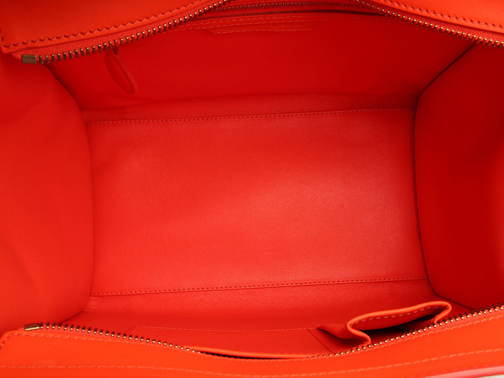 Celine Mini Orange Luggage