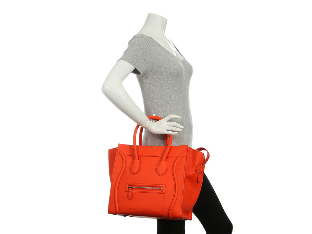 Celine Mini Orange Luggage