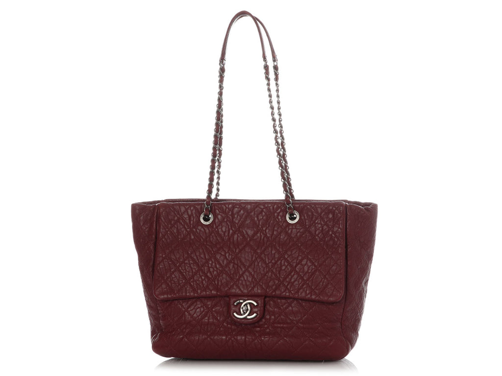 Chanel Vintage Duo Burgundy Tote