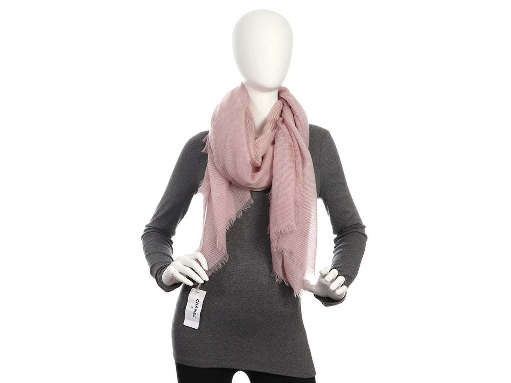 Chanel Pink Cashmere Stole