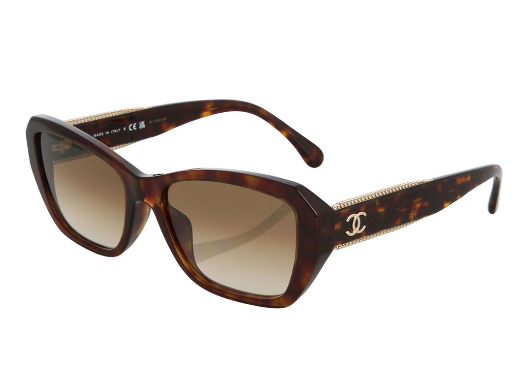 Chanel Tortoise Chain Sunglasses
