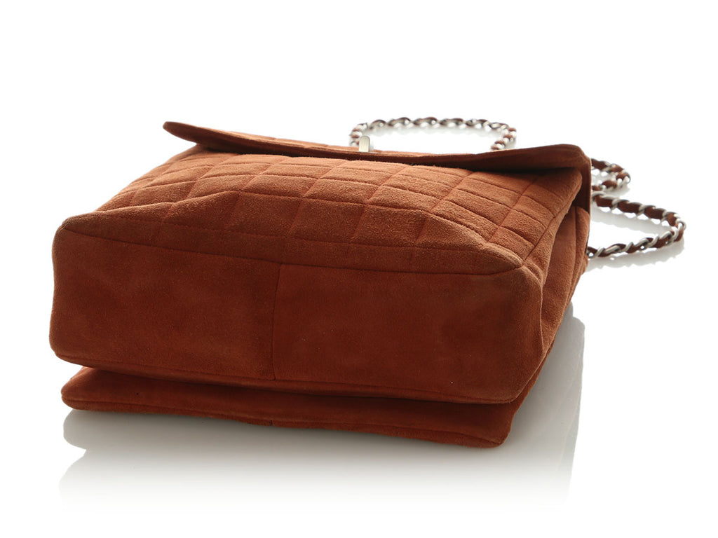 Chanel Vintage Brown Suede Double-Sided Bag