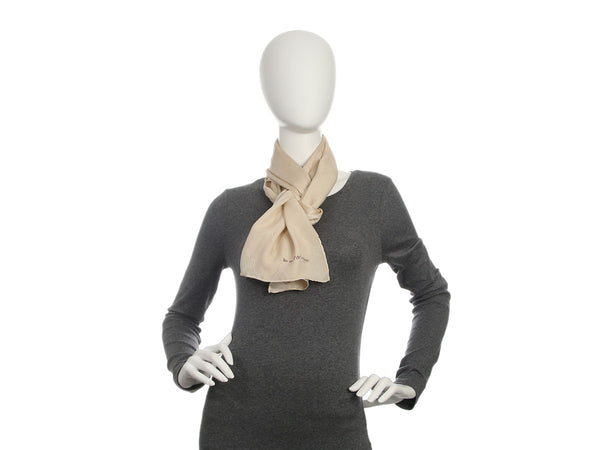 Cartier Vintage Logo Silk Scarf