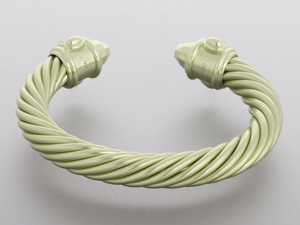 David Yurman Champagne Aluminum Renaissance Cable Bracelet 10mm