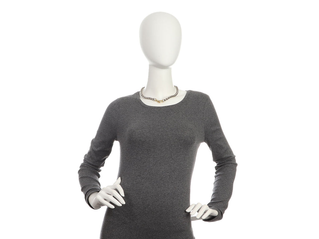 David Yurman Two-Tone Diamond Wheat Chain