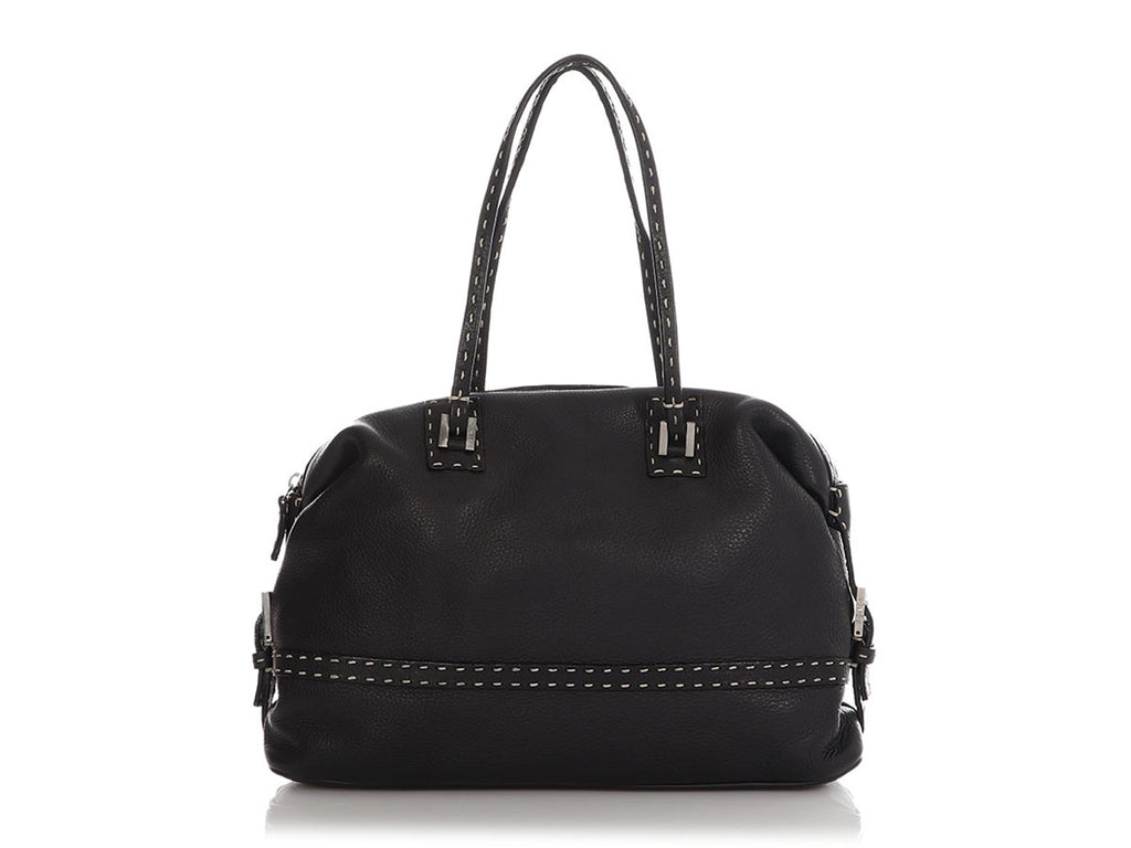 Fendi Black Selleria Satchel