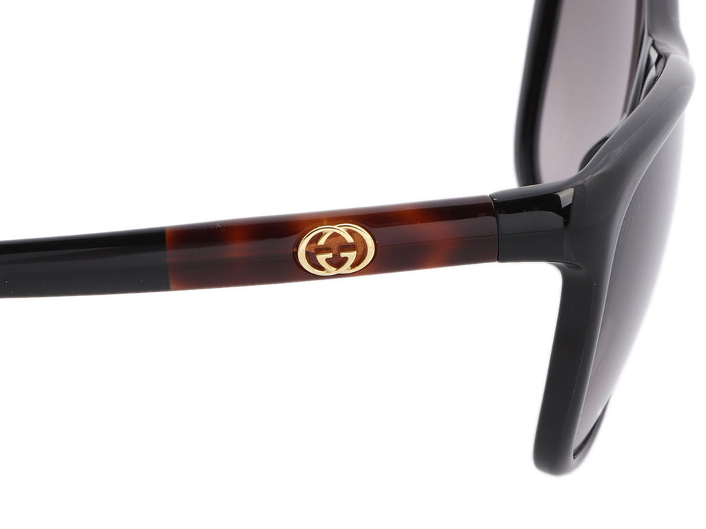 Gucci Black and Tortoise Sunglasses