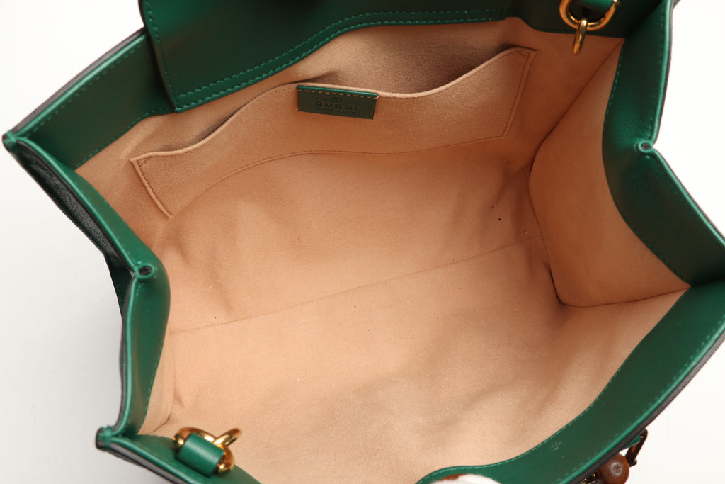 Gucci Small Green Diana Tote