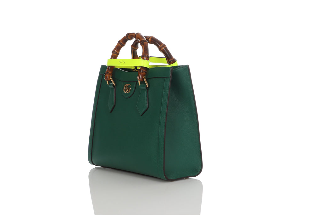 Gucci Small Green Diana Tote