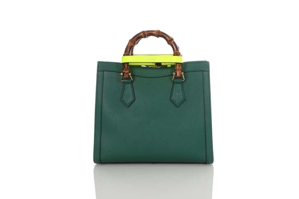 Gucci Small Green Diana Tote