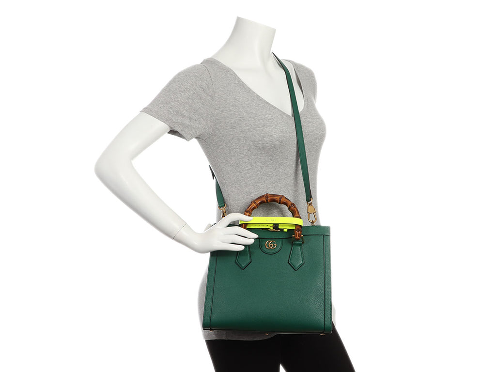 Gucci Small Green Diana Tote