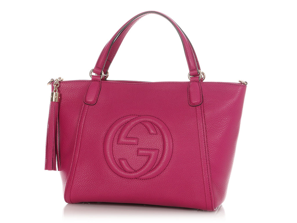 Gucci Small Bright Bouganville Soho Tote