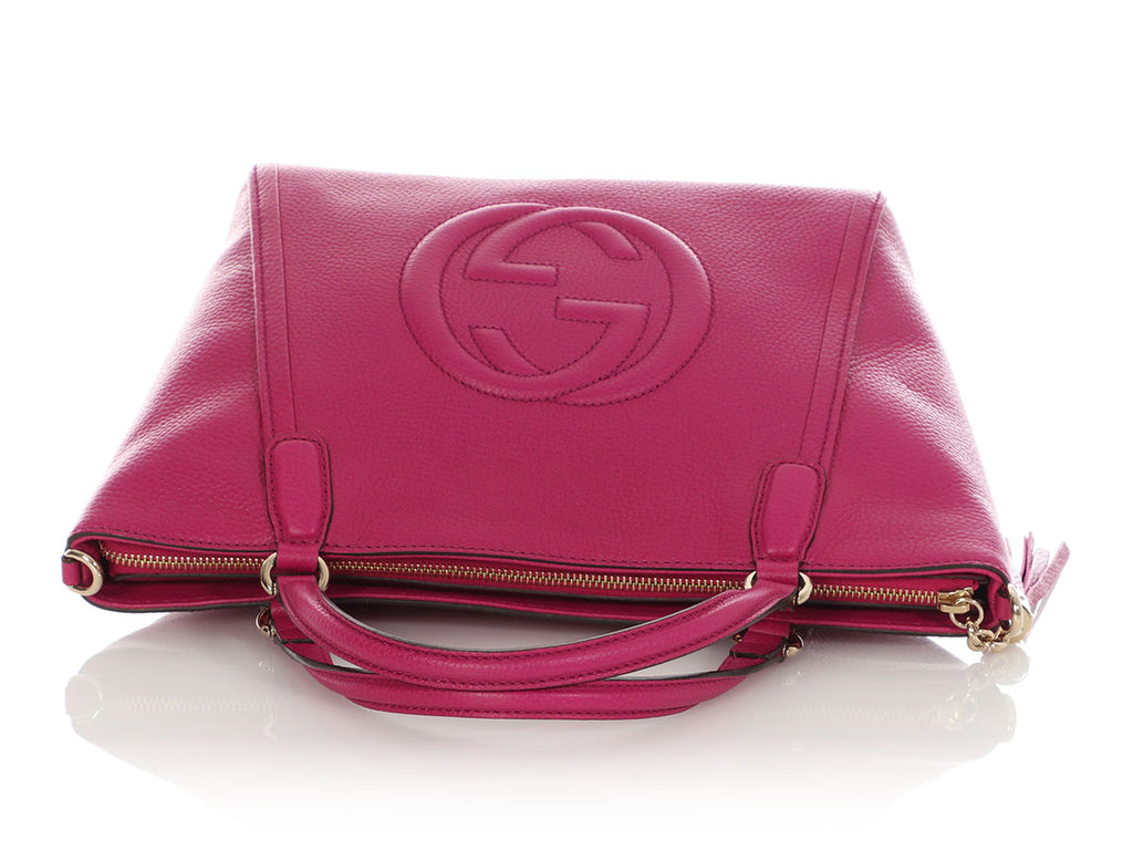 Gucci Small Bright Bouganville Soho Tote