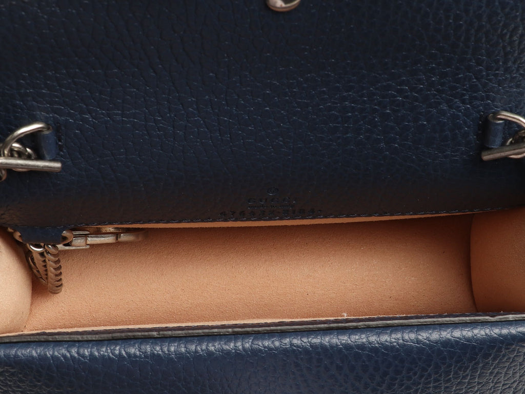 Gucci Super Mini Navy Dionysis