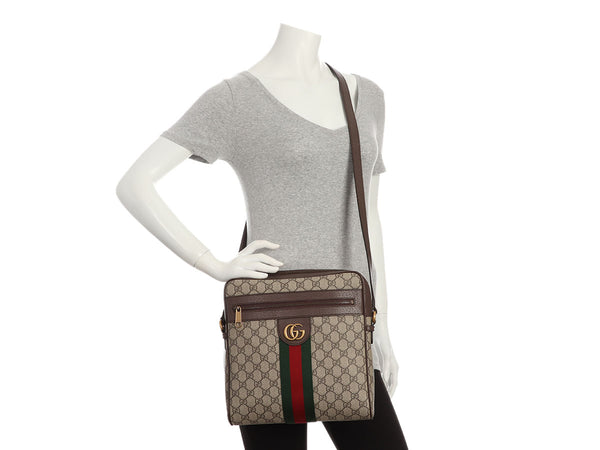 Gucci Large GG Supreme Ophidia Messenger Bag