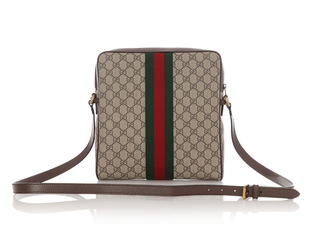 Gucci Large GG Supreme Ophidia Messenger Bag