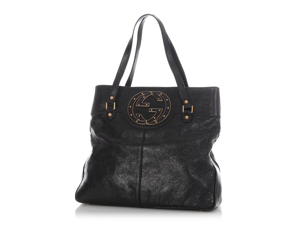 Gucci Black Studded GG Blondie Bag