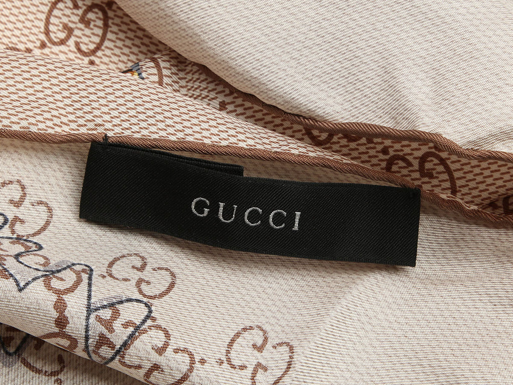 Gucci GG Dog Silk Scarf