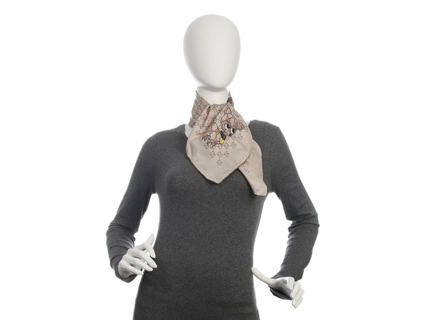 Gucci GG Dog Silk Scarf