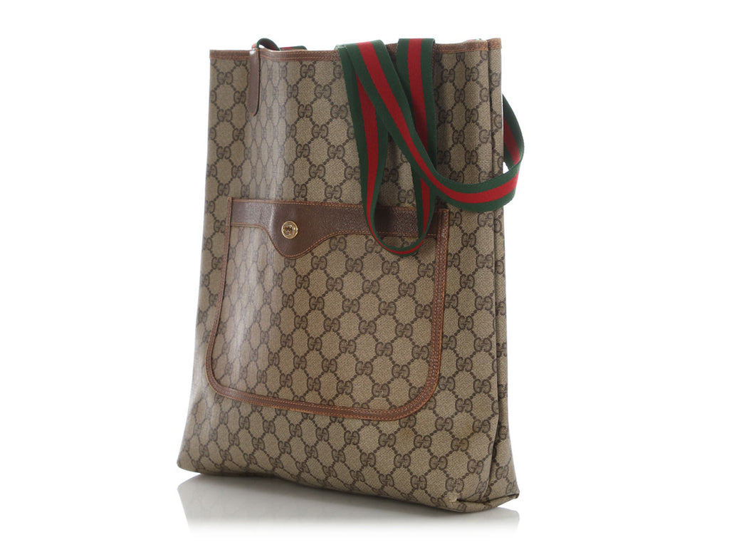 Gucci Vintage GG Supreme Sherry Line Tote