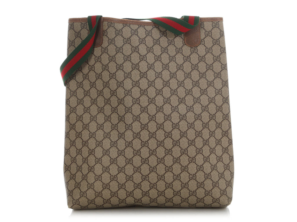 Gucci Vintage GG Supreme Sherry Line Tote