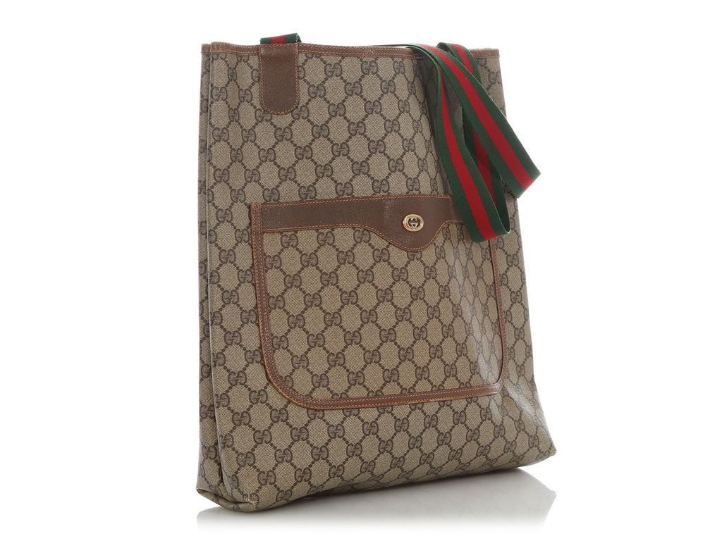 Gucci Vintage GG Supreme Sherry Line Tote