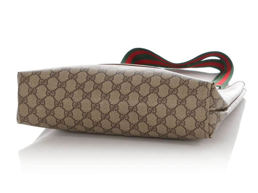 Gucci Vintage GG Supreme Sherry Line Tote