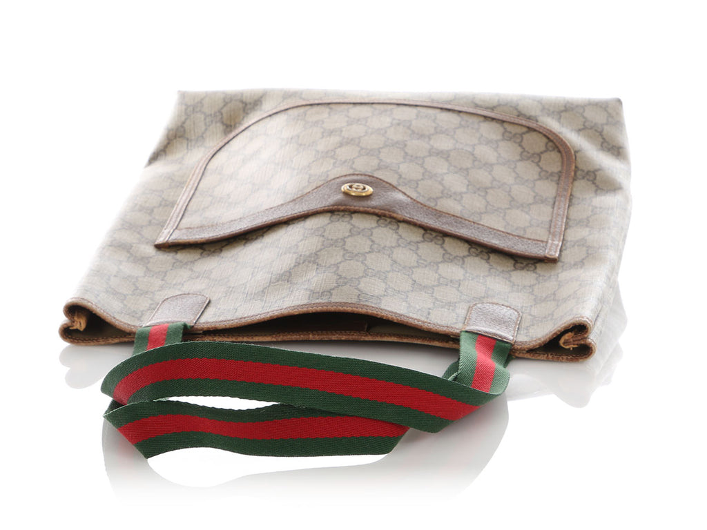 Gucci Vintage GG Supreme Sherry Line Tote