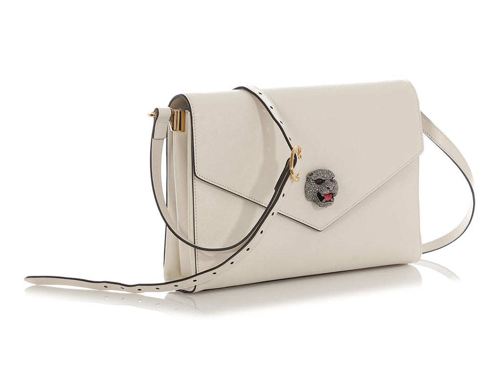 Gucci Medium White Animalier Bag
